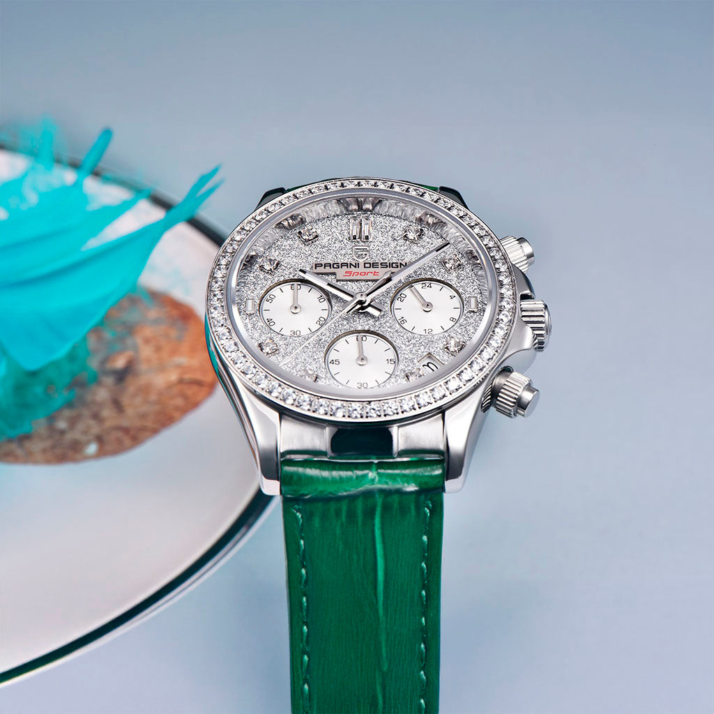 Relógio Feminino Pagani Design Daisy Green