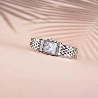 Relógio Feminino Pagani Design Sunflower Silver White